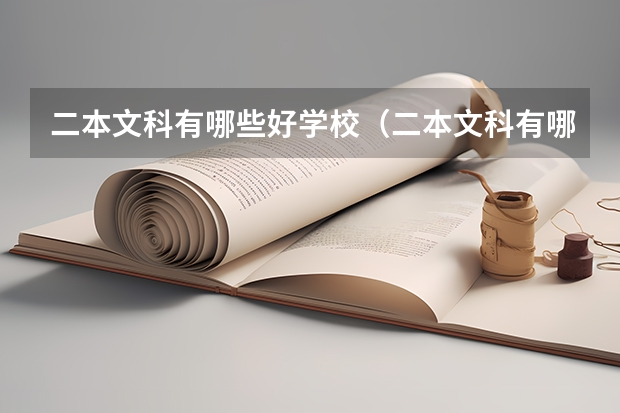 二本文科有哪些好学校（二本文科有哪些好学校排名）