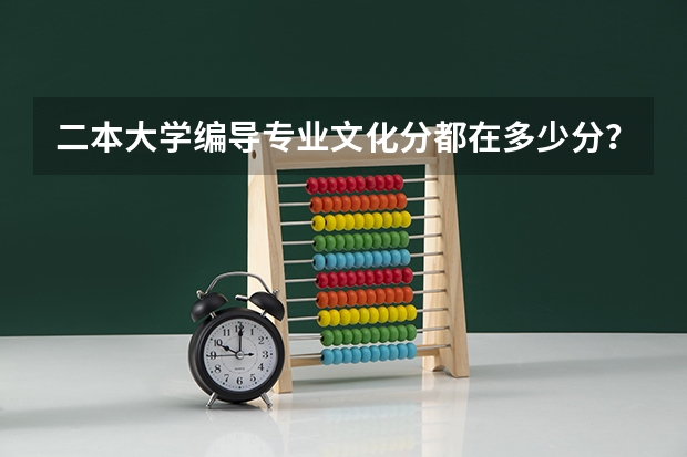 二本大学编导专业文化分都在多少分？？？
