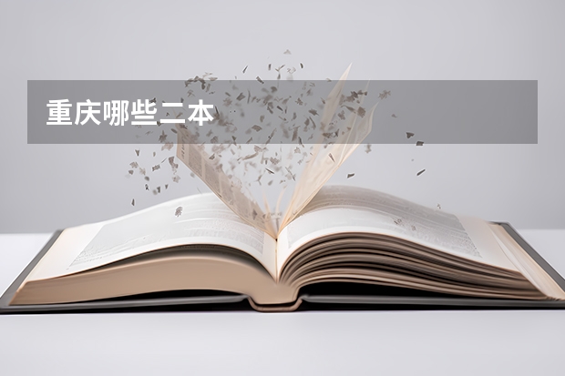 重庆哪些二本