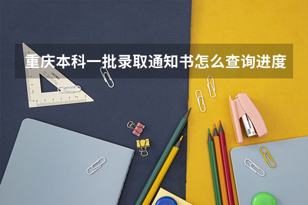 重庆本科一批录取通知书怎么查询进度