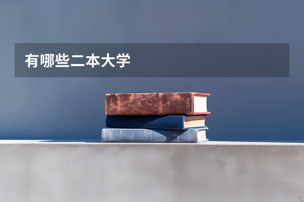 有哪些二本大学