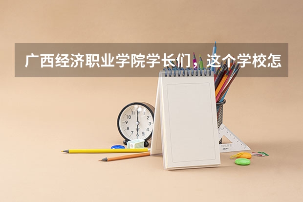 广西经济职业学院学长们，这个学校怎么样