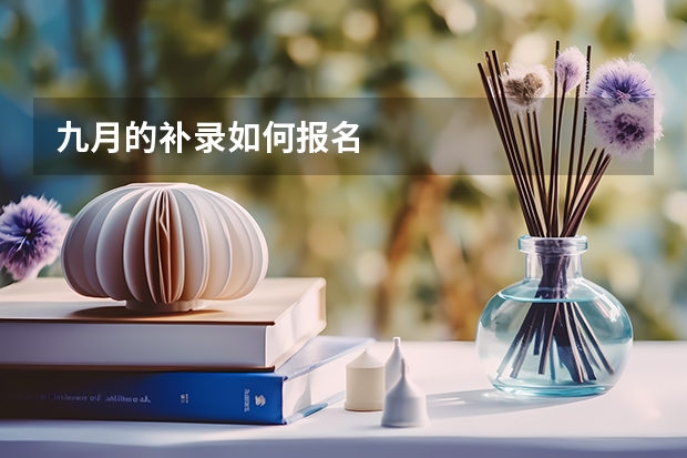 九月的补录如何报名