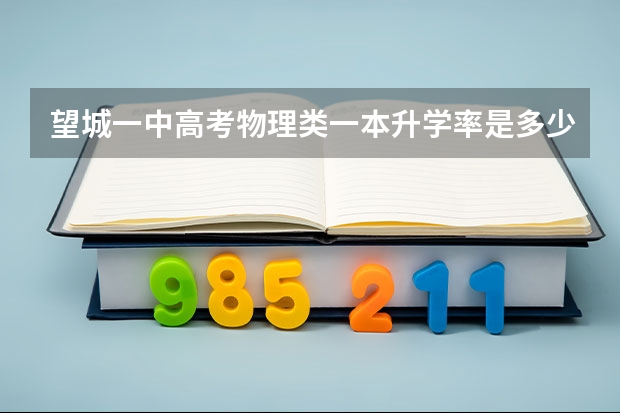 望城一中高考物理类一本升学率是多少