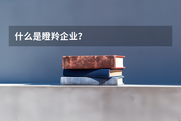 什么是瞪羚企业？