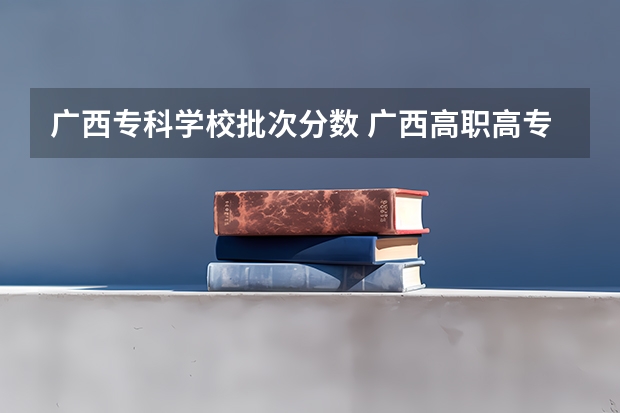 广西专科学校批次分数 广西高职高专录取分数线物理