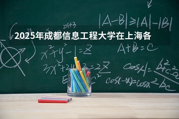 2025年成都信息工程大学在上海各专业都招多少人