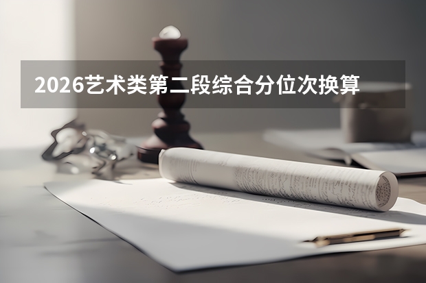 2026艺术类第二段综合分位次换算：如何精准定位目标院校