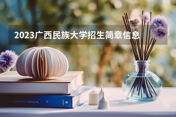 2023广西民族大学招生简章信息 保送生招生简章