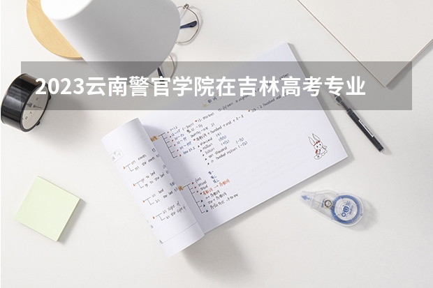 2023云南警官学院在吉林高考专业招生计划人数