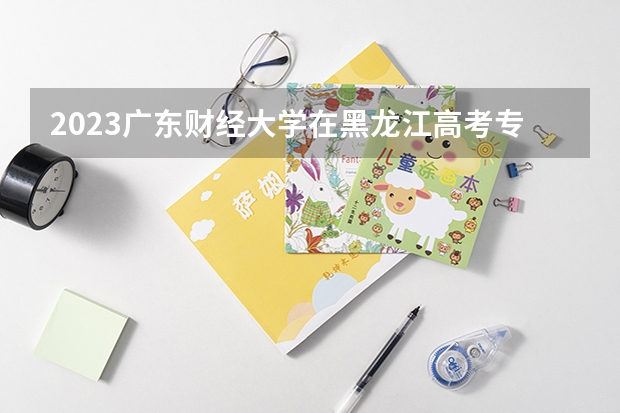 2023广东财经大学在黑龙江高考专业招生计划人数