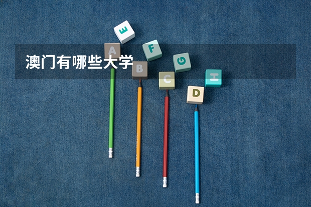 澳门有哪些大学