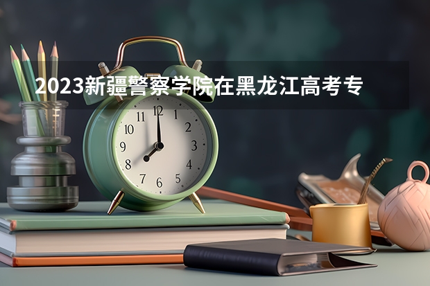 2023新疆警察学院在黑龙江高考专业招生计划人数