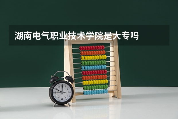 湖南电气职业技术学院是大专吗