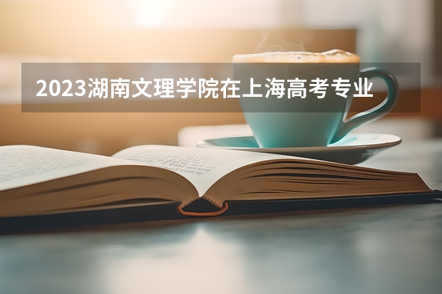 2023湖南文理学院在上海高考专业招生计划人数