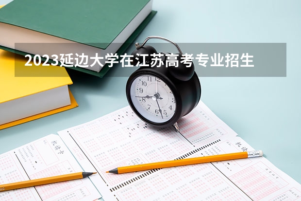2023延边大学在江苏高考专业招生计划人数