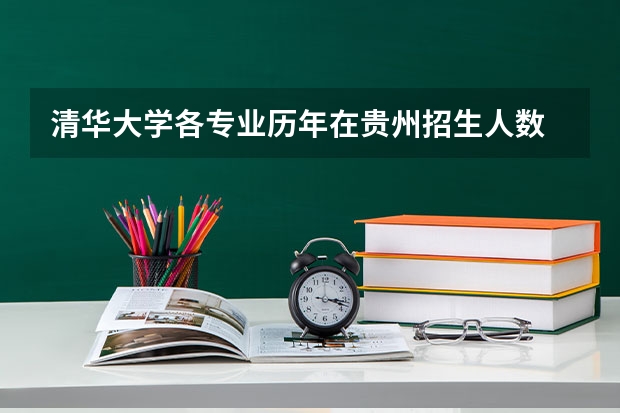 清华大学各专业历年在贵州招生人数 学费多少钱