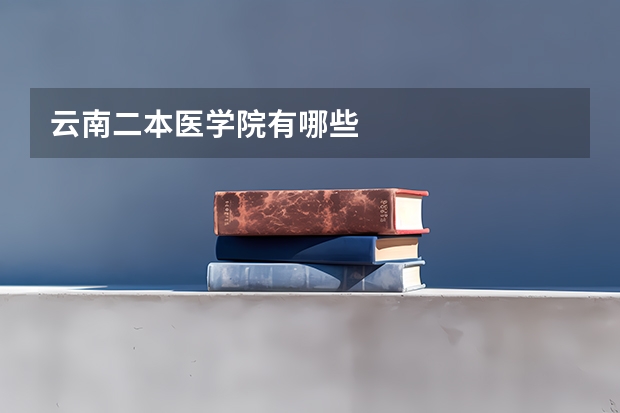 云南二本医学院有哪些