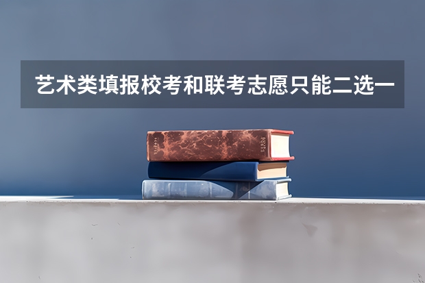 艺术类填报校考和联考志愿只能二选一吗?