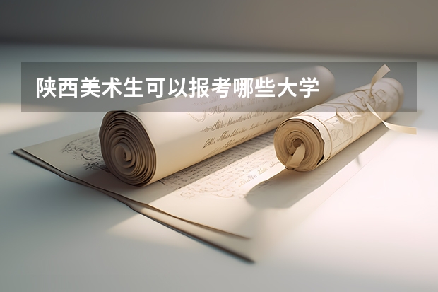 陕西美术生可以报考哪些大学
