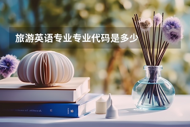 旅游英语专业专业代码是多少