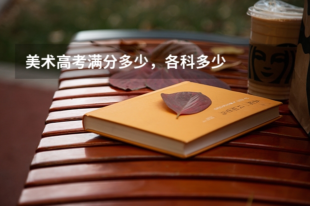 美术高考满分多少,各科多少