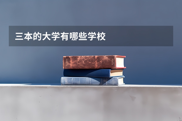 三本的大学有哪些学校