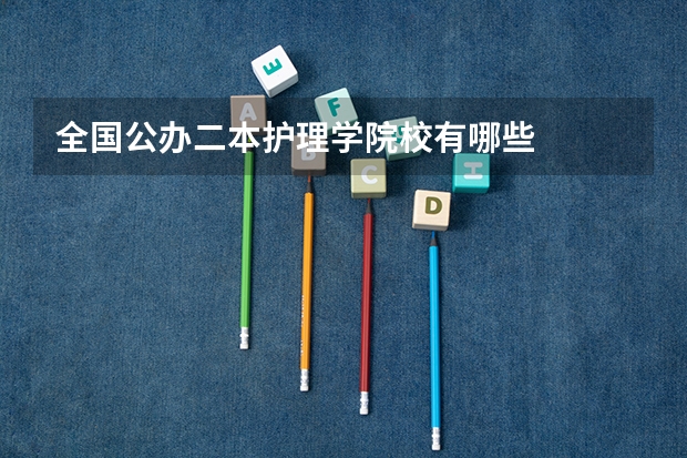 全国公办二本护理学院校有哪些