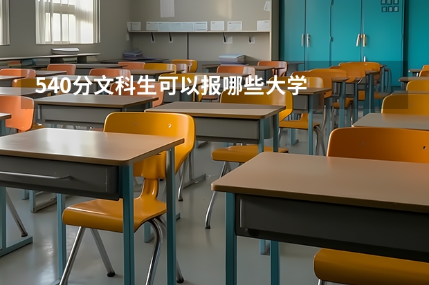 540分文科生可以报哪些大学