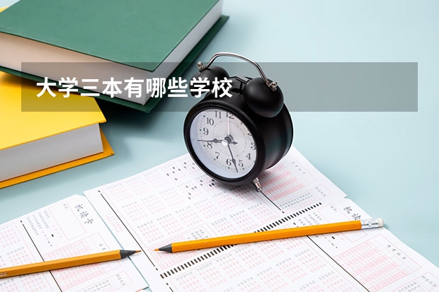 大学三本有哪些学校