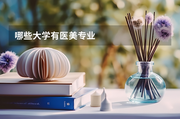哪些大学有医美专业