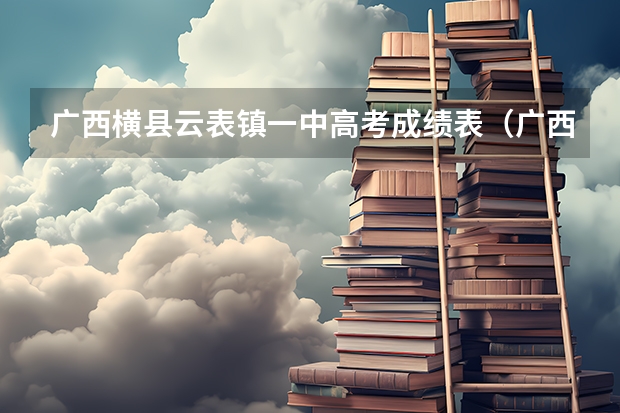 广西横县云表镇一中高考成绩表（广西横县的高考体检用裸检么？）