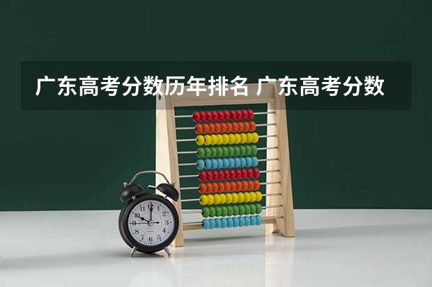 广东高考分数历年排名 广东高考分数段