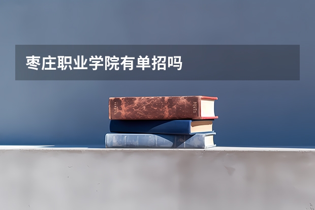 枣庄职业学院有单招吗