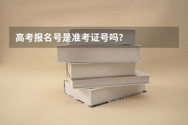 高考报名号是准考证号吗？