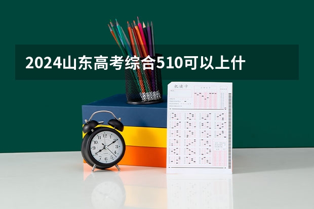 2024山东高考综合510可以上什么大学预测