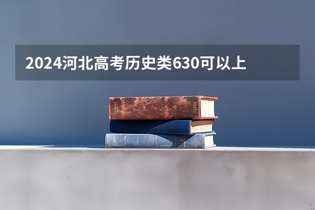 2024河北高考历史类630可以上什么大学预测