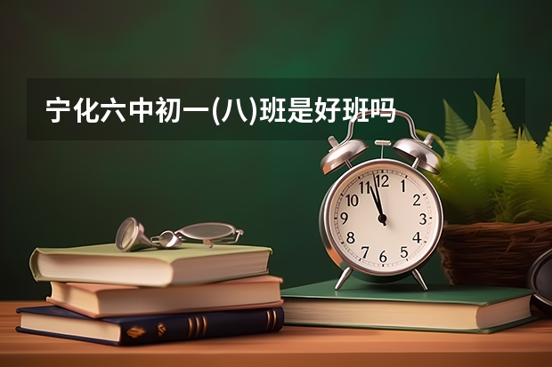 宁化六中初一(八)班是好班吗