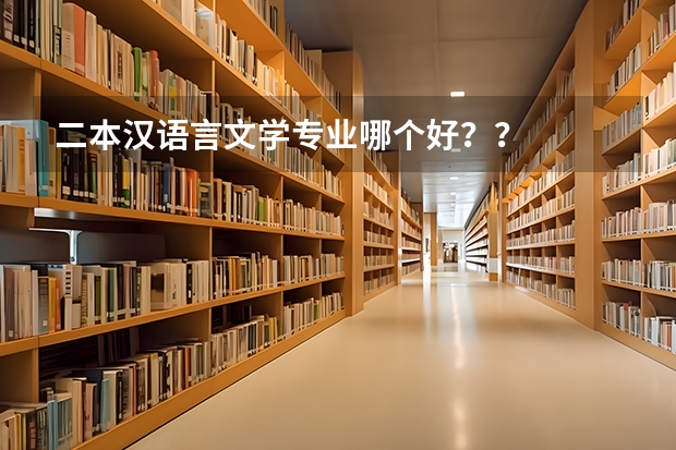 二本汉语言文学专业哪个好？？