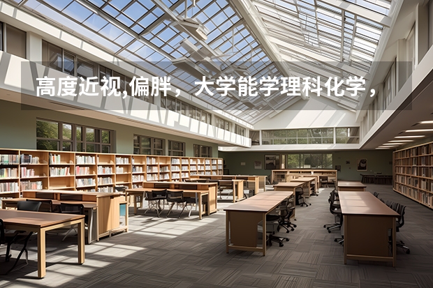 高度近视,偏胖，大学能学理科化学，物理吗？
现在高一，近视有六百度，个人比较喜欢化学，物理，就是问