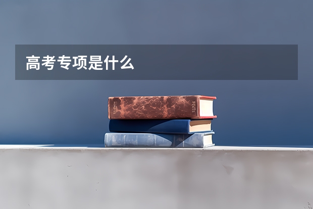 高考专项是什么