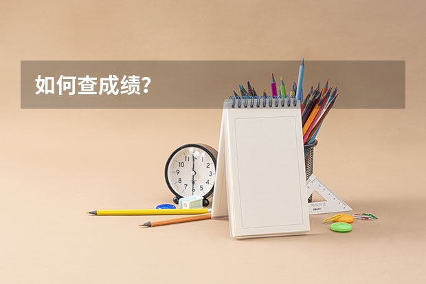 如何查成绩？