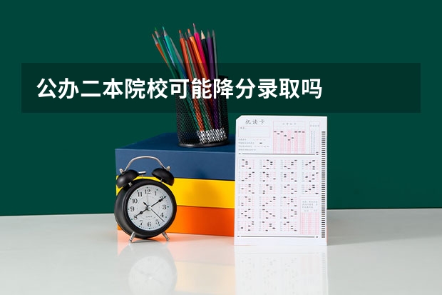公办二本院校可能降分录取吗