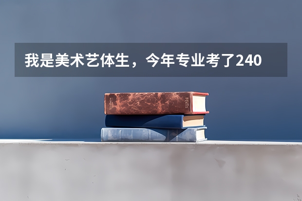 我是美术艺体生，今年专业考了240，但文化可能不到400，我可以上二本吗？