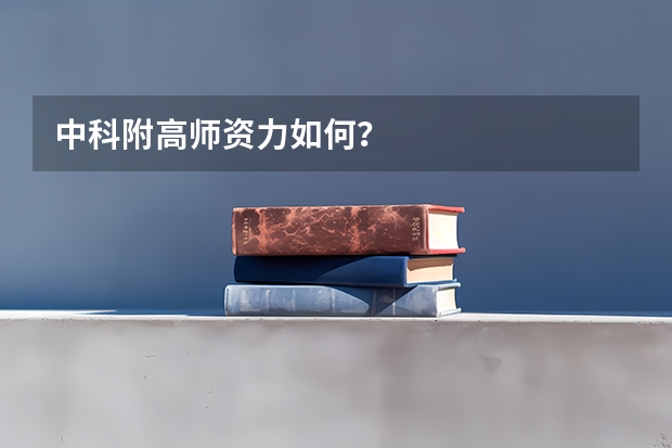 中科附高师资力如何？