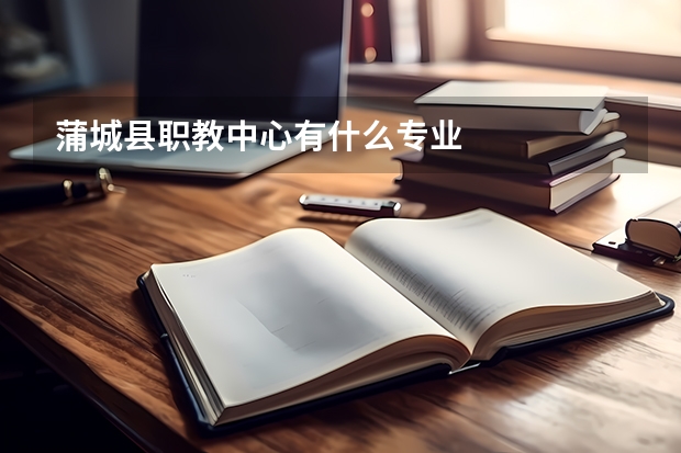蒲城县职教中心有什么专业