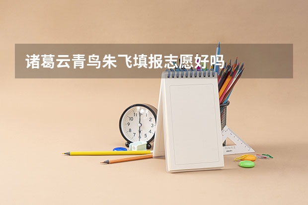 诸葛云青鸟朱飞填报志愿好吗