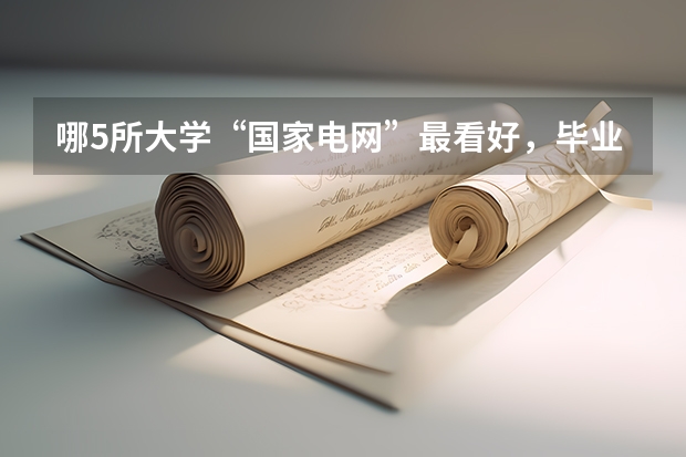 哪5所大学“国家电网”最看好，毕业生很抢手，考上就是铁饭碗？（东北电力大学录取分数线）