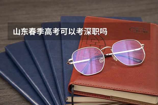 山东春季高考可以考深职吗
