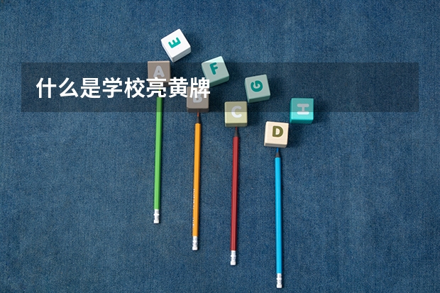 什么是学校亮黄牌
